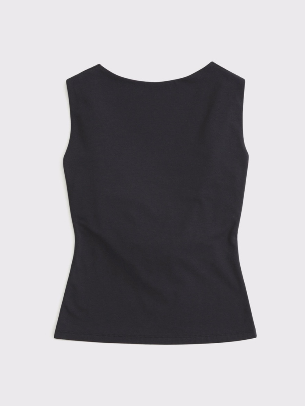 Abercrombie & Fitch Black Draped Cowl Back Sleeveless Top Medium NWOT - Picture 3 of 6